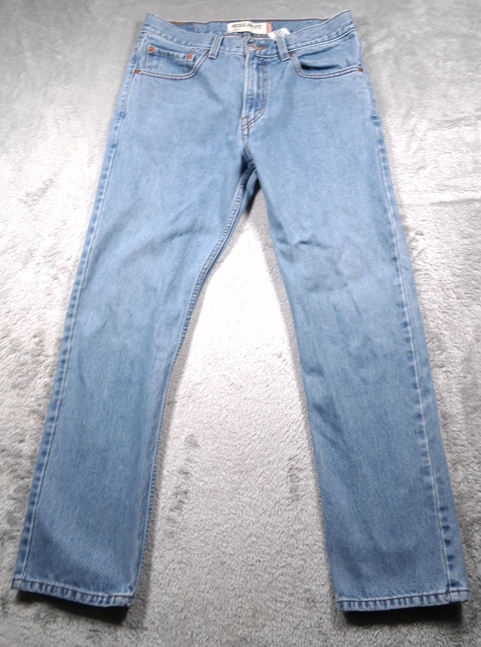 VINTAGE Levis 505 Jeans Mens 32x32 (Fits 30x30) Regular Fit Light Wash Y2K